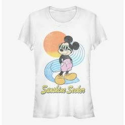 Budget 🎁 Disney Mickey Mouse Sunshine Seeker 👧 Girls T-Shirt 😉