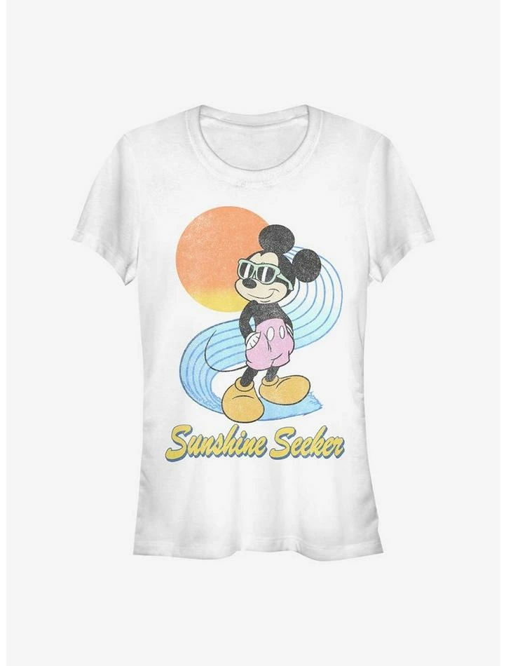 Budget 🎁 Disney Mickey Mouse Sunshine Seeker 👧 Girls T-Shirt 😉