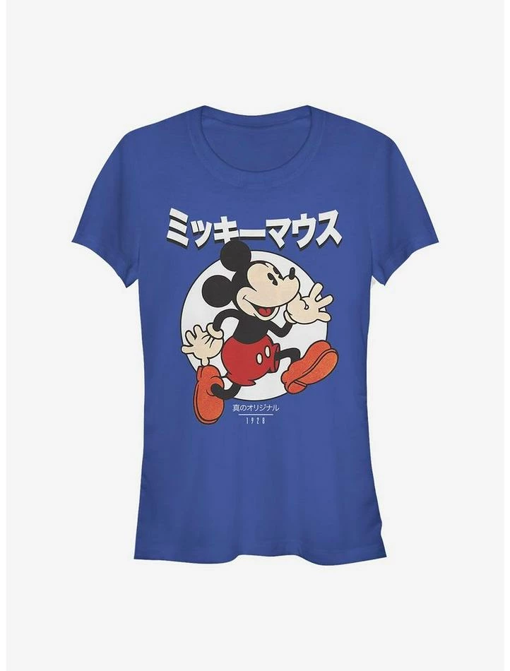 Coupon ✔️ Disney Mickey Mouse Comic Japanese Text 👧 Girls T-Shirt ✨