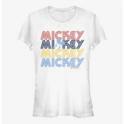 Cheap 😀 Disney Mickey Mouse Retro Stack 👧 Girls T-Shirt 🧨
