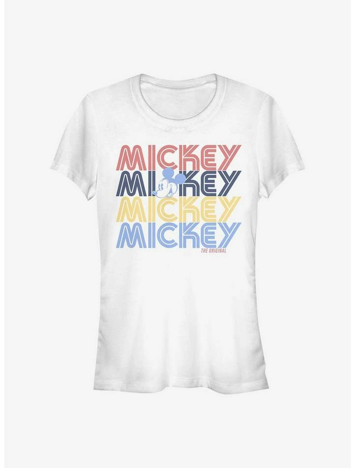 Cheap ๐ Disney Mickey Mouse Retro Stack ๐ง Girls T-Shirt ๐งจ