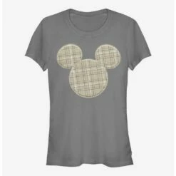 Coupon 🌟 Disney Mickey Mouse Plaid Patch Mickey 👧 Girls T-Shirt 👏