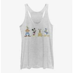 New 🔥 Disney Mickey Mouse Disney Mickey Mouse Group 👧 Girls Tank 🎁