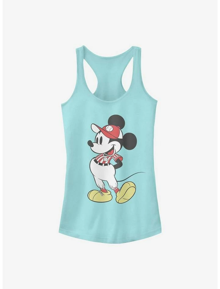 Discount ✔️ Disney Mickey Mouse ⚾ Baseball Season Mickey 👧 Girls Tank ✔️