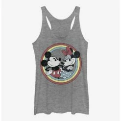 New ❤️ Disney Mickey Mouse Mickey Minnie Circle 👧 Girls Tank 👏