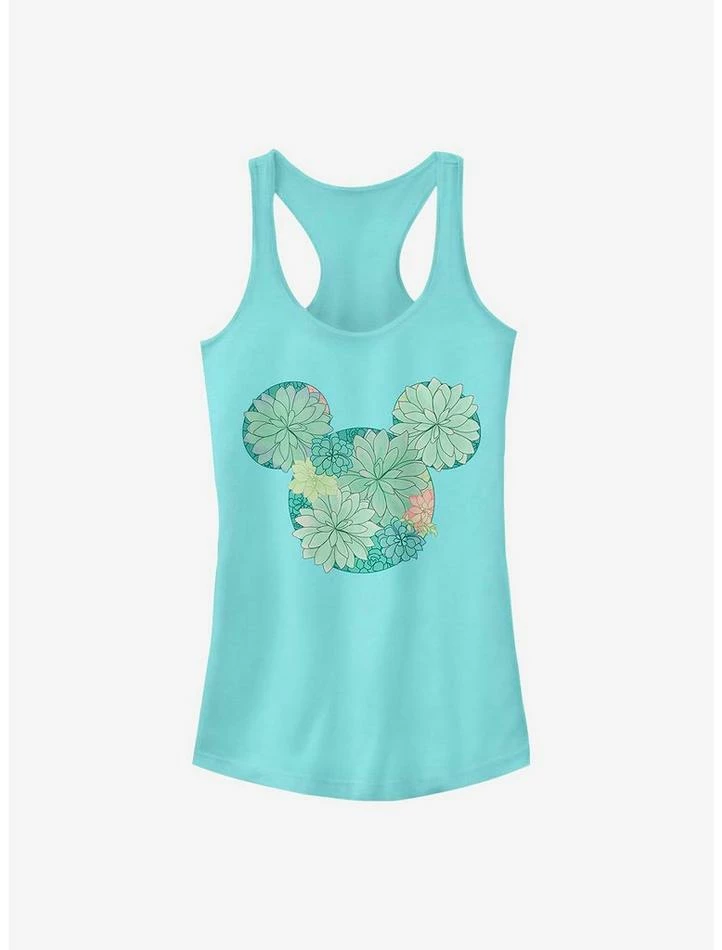 New โญ Disney Mickey Mouse Succulents ๐ง Girls Tank โ