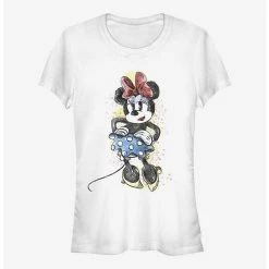 Promo 🎁 Disney Minnie Mouse Artsy Minnie 👧 Girls T-Shirt 🤩