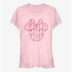 Coupon 🌟 Disney Minnie Mouse Minnie Hearts Fill 👧 Girls T-Shirt 👏