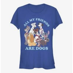 Discount 🧨 Disney Classic 🐕 Dog Friends 👧 Girls T-Shirt ⭐