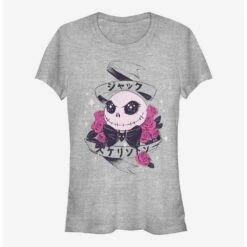 Best Sale 👏 Disney The Nightmare Before 🎄 Christmas Cutie Japanese Text 👧 Girls T-Shirt 🤩