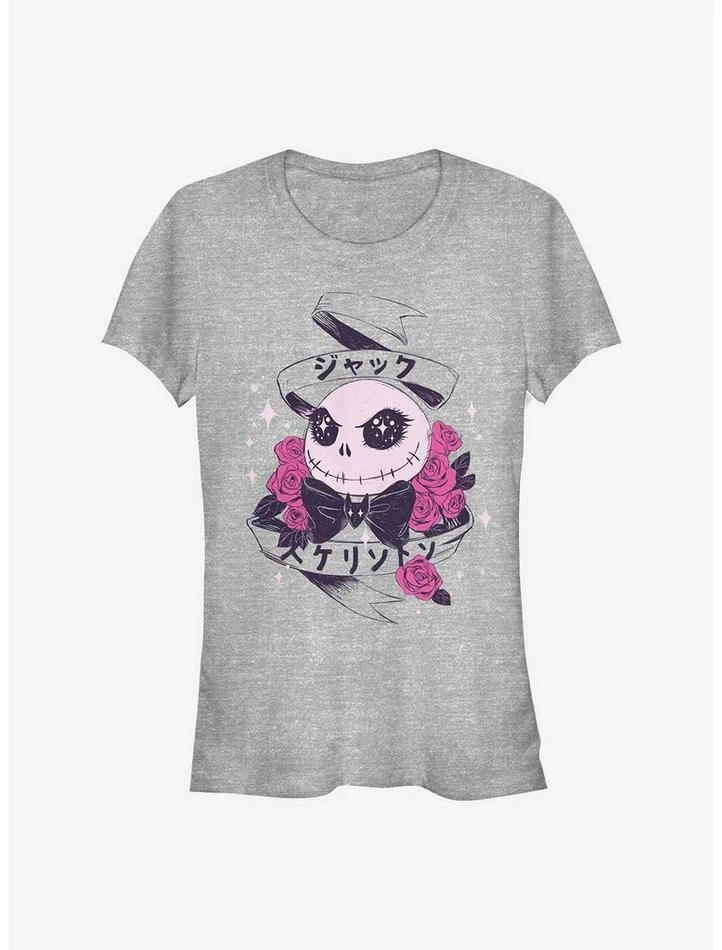 Best Sale ๐ Disney The Nightmare Before ๐ Christmas Cutie Japanese Text ๐ง Girls T-Shirt ๐คฉ