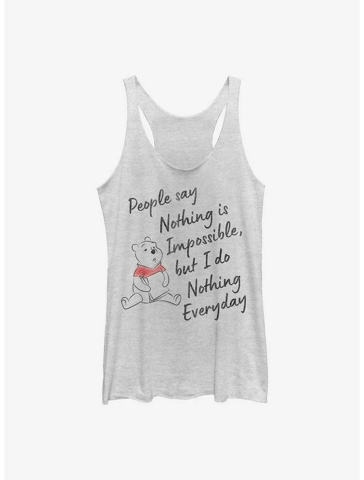 Brand new 😉 Disney Winnie The Pooh Nothing Is Impossible 👧 Girls Tank ⌛