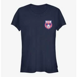 Promo 🥰 Disney Mickey Mouse France Badge 👧 Girls T-Shirt 🔔