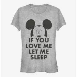 Cheap 💯 Disney Mickey Mouse Let Me Sleep 👧 Girls T-Shirt 🎁