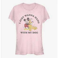 Hot Sale 😀 Disney Mickey Mouse Mickey 🐶 Dog Lover 👧 Girls T-Shirt 🥰