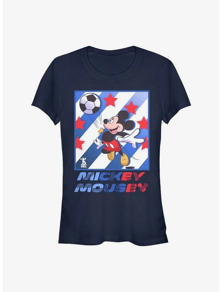 Best Sale ๐ Disney Mickey Mouse Mickey Football Star ๐ง Girls T-Shirt ๐ - Image 2
