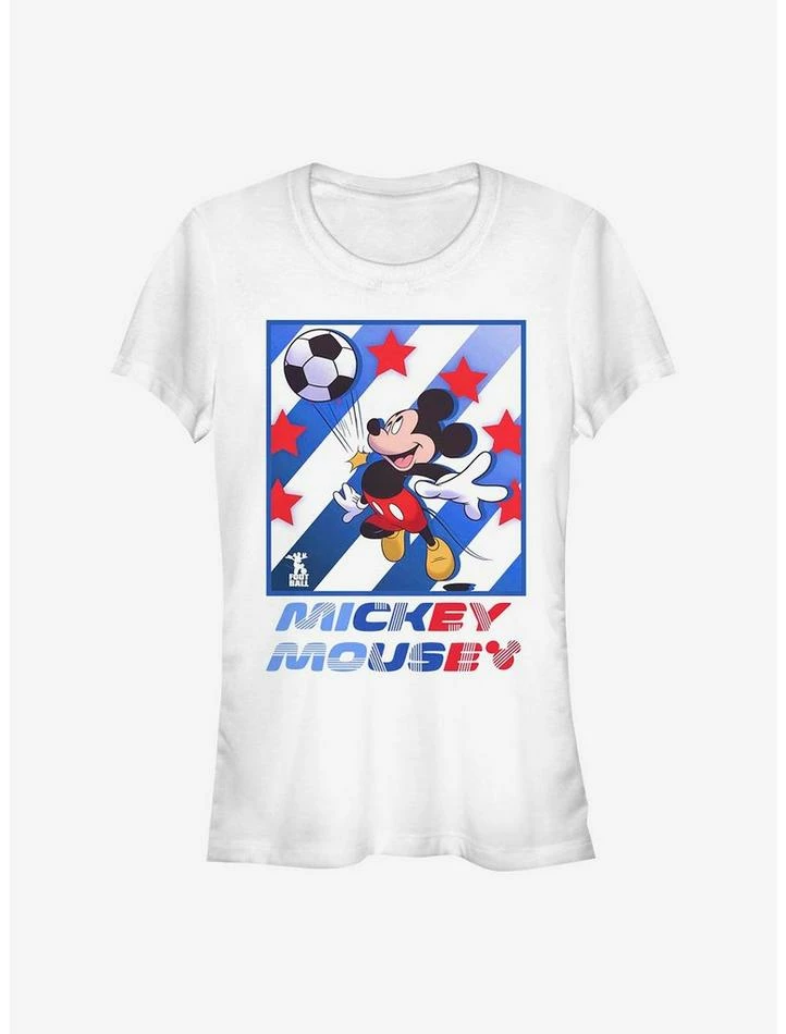 Best Sale ๐ Disney Mickey Mouse Mickey Football Star ๐ง Girls T-Shirt ๐ - Image 3