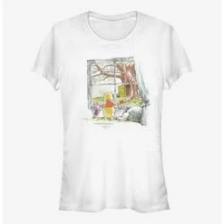 Budget 🎉 Disney Winnie The Pooh Winnie Window 👧 Girls T-Shirt ❤️