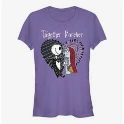 Best Pirce ๐ The Nightmare Before ๐ Christmas Jack & Sally Together Forever ๐ง Girls T-Shirt ๐ฅฐ