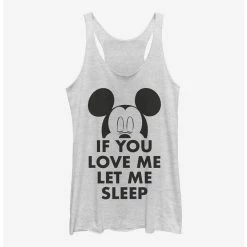 Coupon 💯 Disney Mickey Mouse Let Me Sleep 👧 Girls Tank 🌟