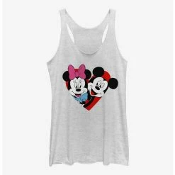 Outlet ⭐ Disney Mickey Mouse Mickey Minnie Heart 👧 Girls Tank 🎁