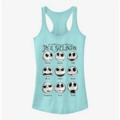 Hot Sale 😀 Disney The Nightmare Before 🎄 Christmas Jack Emotions 👧 Girls Tank ✨