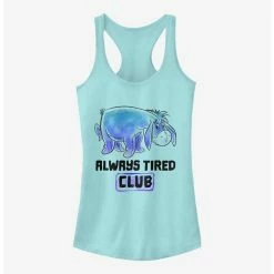 Discount 💯 Disney Winnie The Pooh Eeyore Tired Club 👧 Girls Tank ✔️