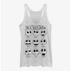 Deals 💯 Disney The Nightmare Before 🎄 Christmas Jack Emotions 👧 Girls Tank ✨