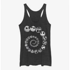 Outlet ⭐ Disney The Nightmare Before 🎄 Christmas Jack Emotions Spiral 👧 Girls Tank 🎁