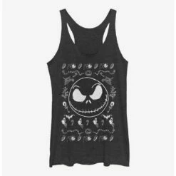 Hot Sale 🎉 The Nightmare Before 🔔 Christmas Jack Spooky Sweater 👧 Girls Tank Top 🔔