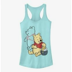 Buy ✨ Disney Winnie The Pooh Pooh Line Art 👧 Girls Tank 🔔