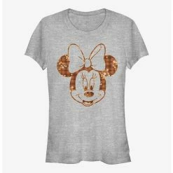 Flash Sale ❤️ Disney Minnie Mouse Fall Floral Plaid Minnie 👧 Girls T-Shirt ✔️