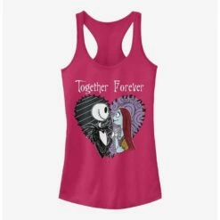 Best Sale 🎁 The Nightmare Before 🎁 Christmas Jack & Sally Together Forever 👧 Girls Tank Top 👍