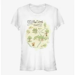 Wholesale 🔔 Disney Winnie The Pooh Acre Map 👧 Girls T-Shirt 🧨