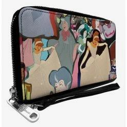Best Sale 🌟 Dinsey Cinderella Characters Collage Zip Around Wallet 🥰