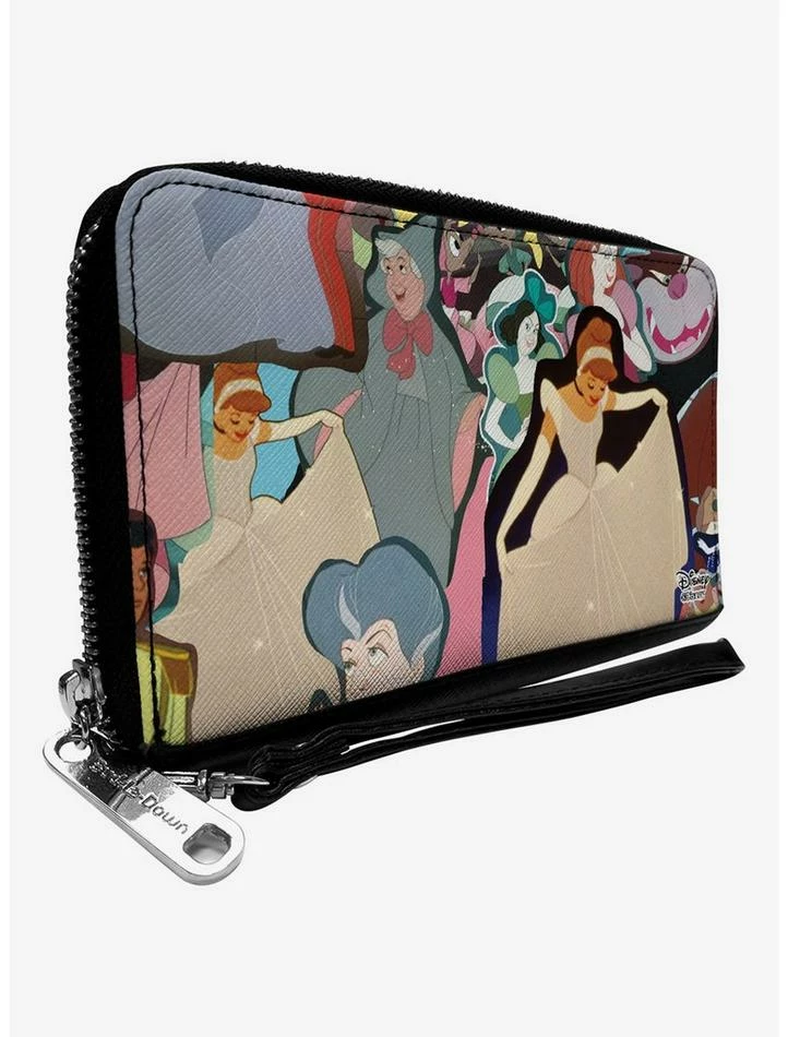 Best Sale 🌟 Dinsey Cinderella Characters Collage Zip Around Wallet 🥰