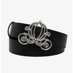 Buy 😀 Disney Cinderella Carriage Silver Buckle Vegan Leather Belt 😉