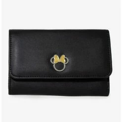 Brand new ๐ Disney Minnie Mouse Bow Vegan Leather Foldover Wallet ๐งจ