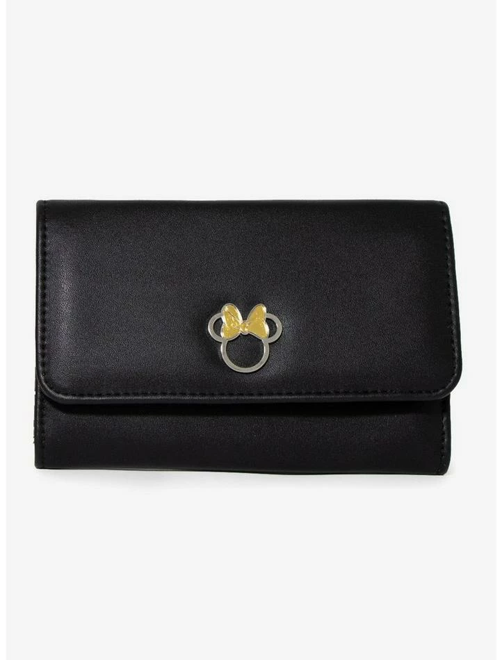 Brand new ๐ Disney Minnie Mouse Bow Vegan Leather Foldover Wallet ๐งจ