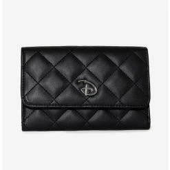 Deals ⌛ Disney Signature D Logo Quilted Vegan Leather Foldover Wallet 🎉