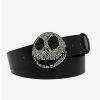 Outlet 🎉 Nightmare Before 🎁 Christmas Jack Rhinestone Vegan Leather Waist Belt 🔥