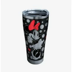 Hot Sale 🔔 Disney Minnie Mouse Silver 30oz Stainless Steel Tumbler With Lid 🎁