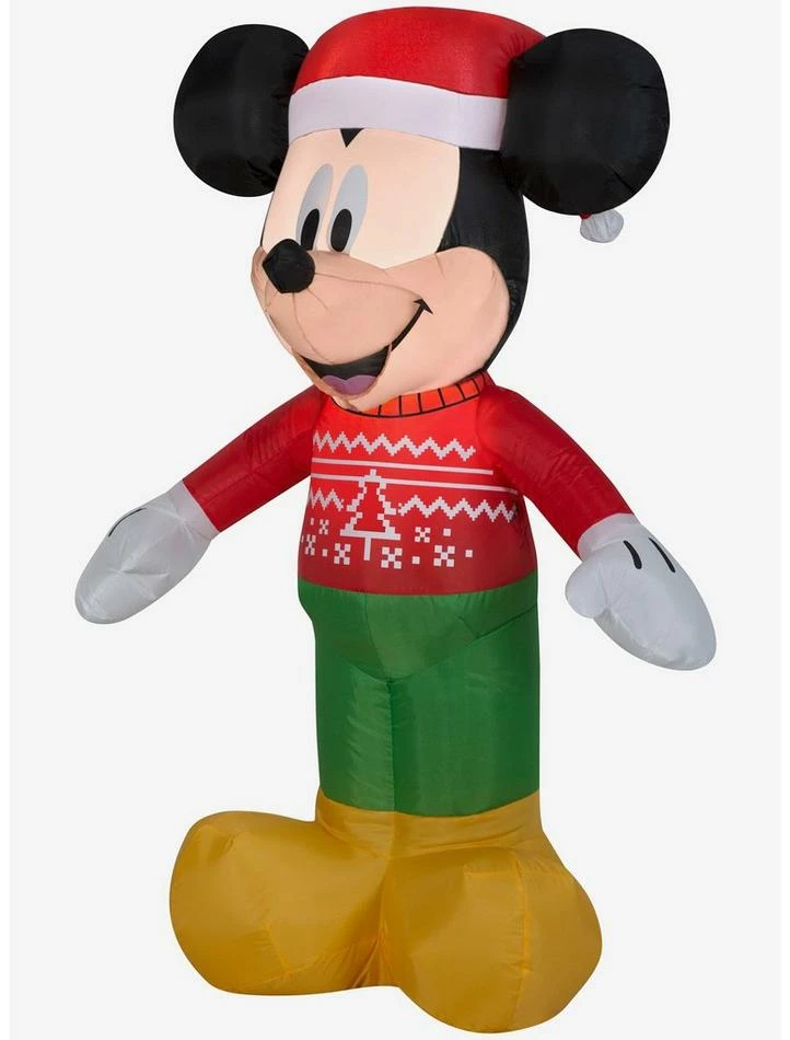 New โญ Disney Mickey Mouse Mickey In Ugly Sweater Small Airblown ๐งจ
