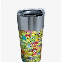 Discount 👏 Disney Pixar Toy Story Alien Collage 20oz Stainless Steel Tumbler With Lid 🔥