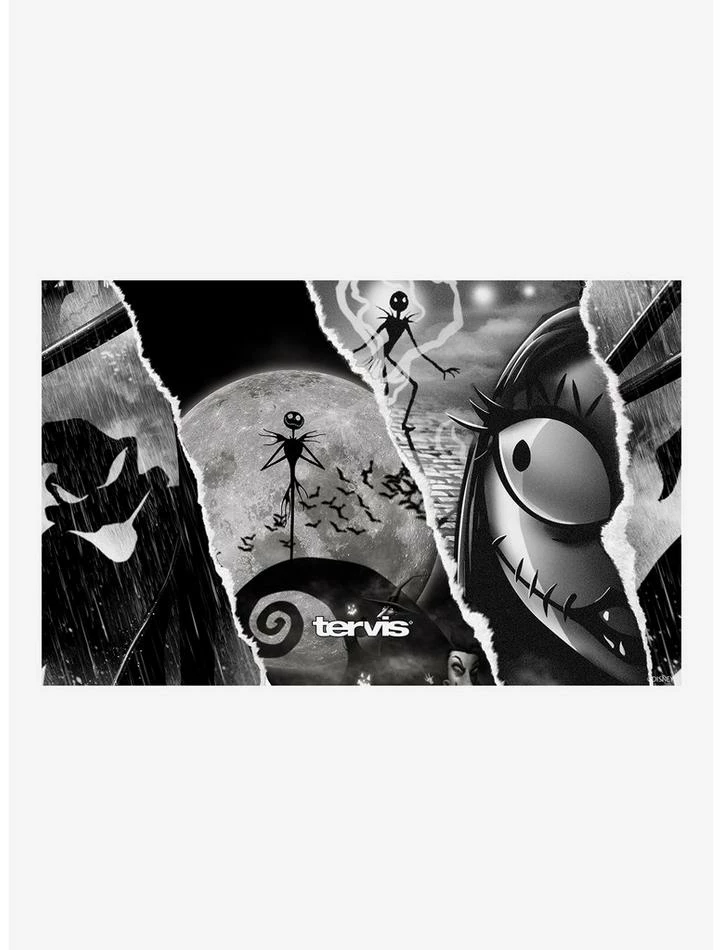 Best Sale 👍 The Nightmare Before 🎁 Christmas Torn Collage 20oz Stainless Steel Tumbler With Lid ✔️ - Image 2