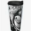 Best Sale ✔️ The Nightmare Before 🎄 Christmas Torn Collage 24oz Classic Tumbler With Lid ❤️