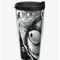 Best Sale ✔️ The Nightmare Before 🎄 Christmas Torn Collage 24oz Classic Tumbler With Lid ❤️