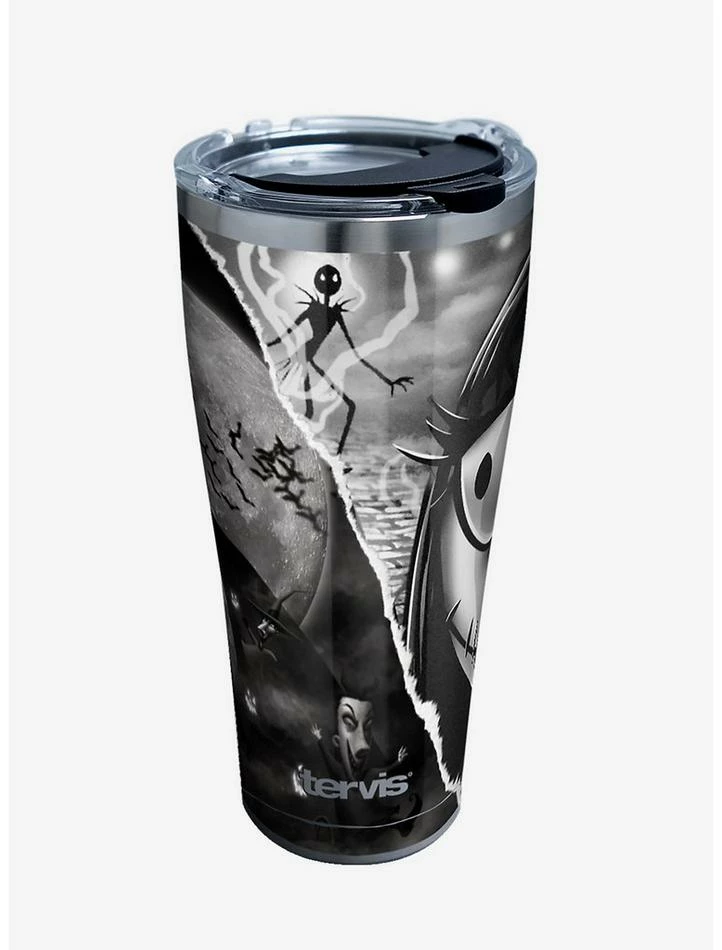 Best deal ⌛ The Nightmare Before ❄ Christmas Torn Collage 30oz Stainless Steel Tumbler With Lid 🔔
