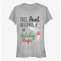 Promo 😀 Disney Tinker Bell Holiday Magic Aunt 👧 Girls T-Shirt 😍