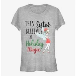 Outlet ❤️ Disney Tinker Bell Holiday Magic Sister 👧 Girls T-Shirt 👏
